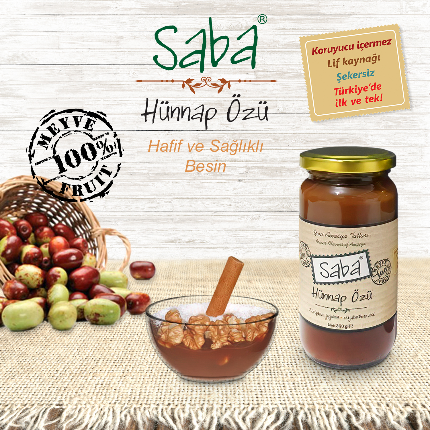 Saba Hünnap Özü 250.gr